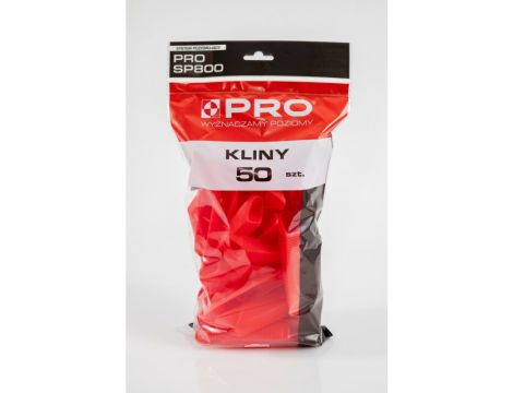 PRO SYSTEM POZIOMUJĄCY DO PŁYTEK  PRO-SP800 KLINY 50 SZTUK PRO-SP801