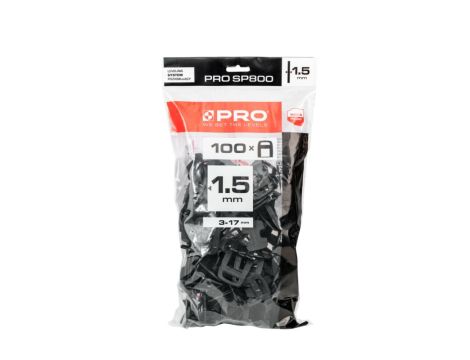 PRO SYSTEM POZIOMUJACY DO PŁYTEK PRO-SP800 , KLIPSY 1,5MM ( 100 SZTUK) PRO-SP812