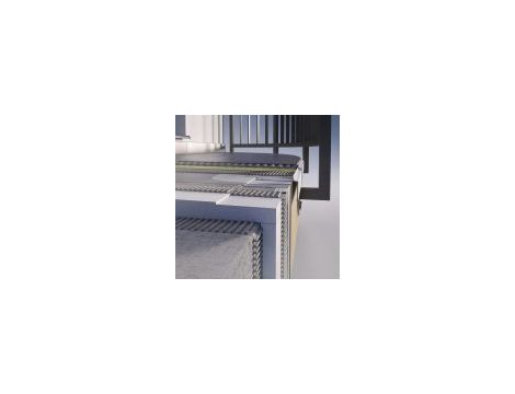 Celox profil prosty balkonowy , okapowy PRIAMY 2,5m antracyt - 2
