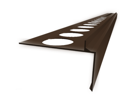 Celox profil prosty balkonowy , okapowy PRIAMY 2,5m braz