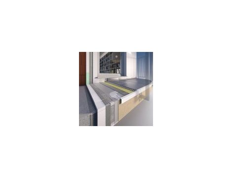 Celox profil prosty balkonowy , okapowy PRIAMY 2,5m szary ral 7035 - 3