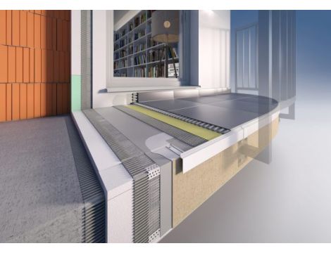 Celox profil balkonowy  łukowy PRIAMY FLEXI 2,5m naturalna aluminium - 2