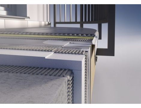 Celox profil balkonowy  łukowy PRIAMY FLEXI 2,5m naturalna aluminium - 3