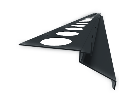 Celox profil balkonowy  DRIP prosty 2,5m antracyt