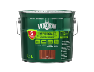 VIDARON Impregnat Ochronno-Dekoracyjny Powłokotwórczy 2,5l palisander  królewski V08