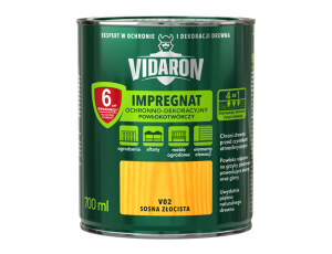 VIDARON Impregnat Ochronno-Dekoracyjny Powłokotwórczy 700ml sosna złocista  V02