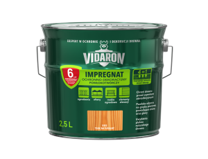 VIDARON Impregnat Ochronno-Dekoracyjny Powłokotwórczy 2,5l teak naturalny V05