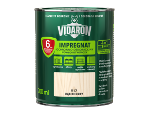 VIDARON Impregnat Ochronno-Dekoracyjny Powłokotwórczy 700ml dąb bielony V17