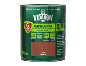 VIDARON Impregnat Ochronno-Dekoracyjny Powłokotwórczy 700ml orzech V25