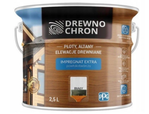 IMPREGNAT EXTRA POWŁOKOTWÓRCZY DREWNOCHRON 2,5L BIAŁY