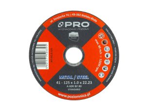 PRO TARCZA DO METALU 125 X 1.0 X 22,23 MM PRO-WT001