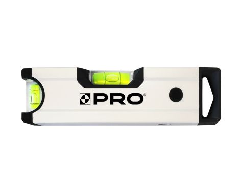PRO POZIOMICA KIESZONKOWA SREBRO ANODOWANA Z MAGNESAMI 17 CM PRO-A6017