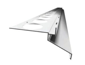 Celox profil balkonowy  DRIP prosty 2,5m szary ral 7035