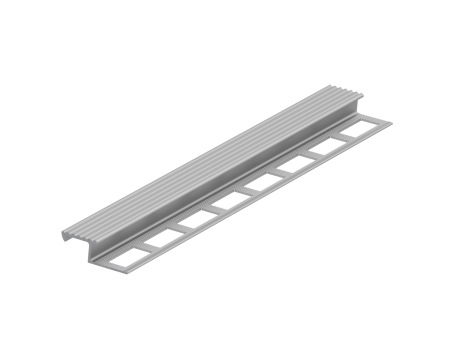 Listwa aluminiowa schodowa ryflowana "AZ"2,5m /10mm - 2