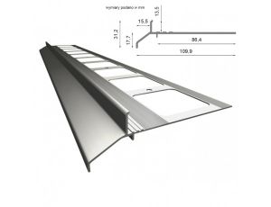 Profil okapowy K30 - do posadzek z płytek ceramicznych (system basic)