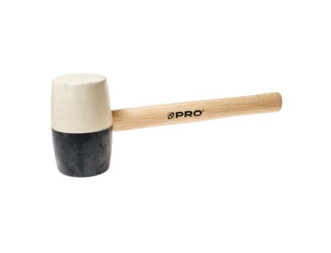 PRO MŁOTEK GUMOWY B/C DREWNO BIAŁY 580 G   PRO-BM024