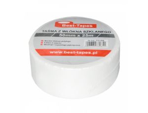 TAŚMA Z WŁÓKNA SZKLANEGO FLIZELINA BEST-TAPES 50mm x 25 mb 010 080
